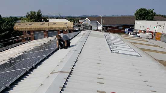 removal of solar panels in Loughborough